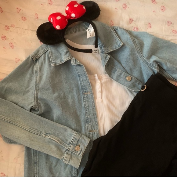 Top shop Blue Denim Jacket with two front pockets - Picture 1 of 4